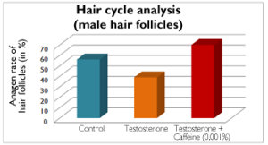 Image from www.alpecin.de. Caffeine complex in Alpecin shampoo seems to at the very least reduce the negative effects of testosterone on the hair follicles.
